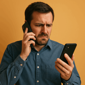 eingehender spamanruf smartphone